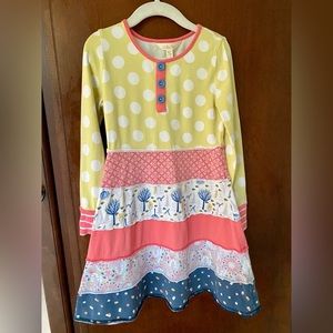 Matilda Jane Patchwork Cozy long sleeved dress size 6